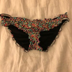 Victoria’s Secret Confetti Rouched Swimsuit bottom